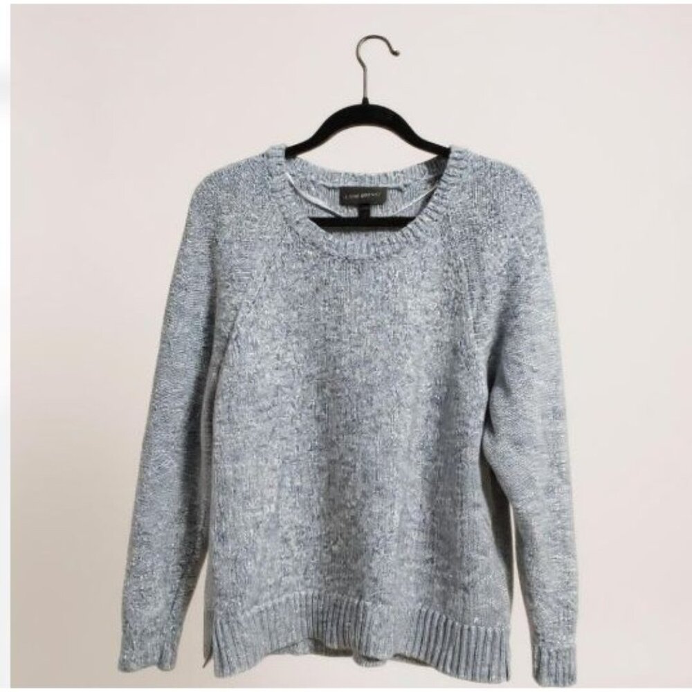 Lane Bryant Light Gray Crew Neck Sweater